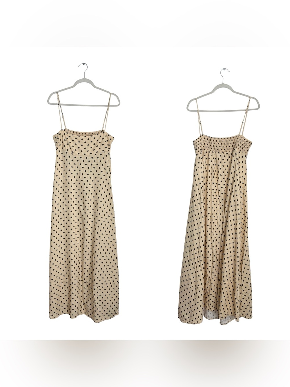 NEW VRG GRL Behati Linen blend Maxi Dress in Square - Picture 15 of 17